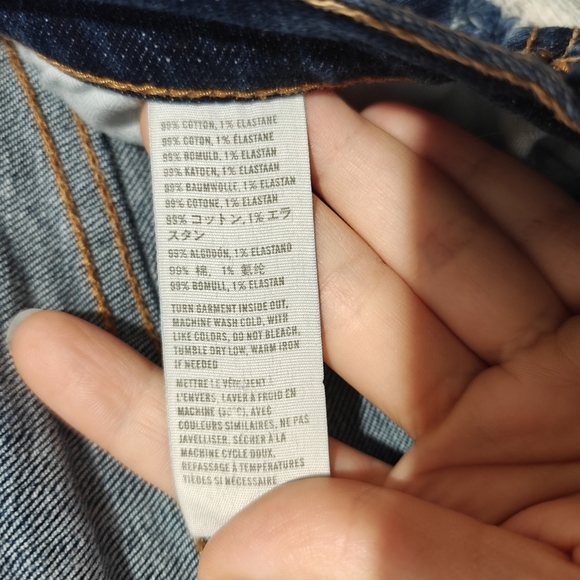 Y2K Hollister Jeans Distressed Size 3 S Dark Wash Laguna Skinny Slight Stretch - Picture 6 of 7